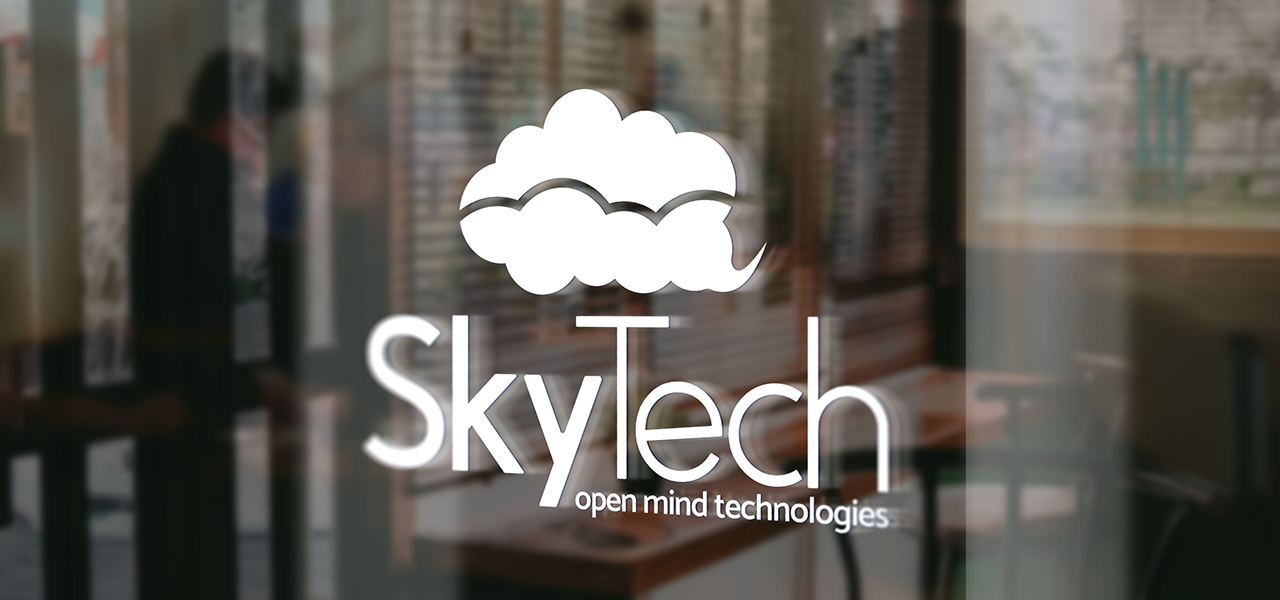 Naklejka na szkle Logo SkyTech